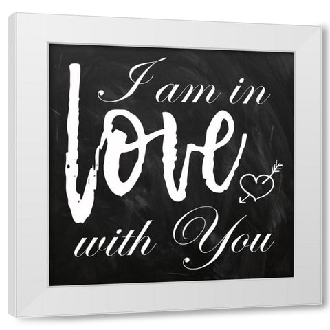 In Love White Modern Wood Framed Art Print by Lewis, Sheldon