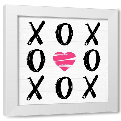 Love Won White Modern Wood Framed Art Print by Lewis, Sheldon