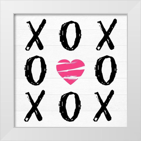 Love Won White Modern Wood Framed Art Print by Lewis, Sheldon