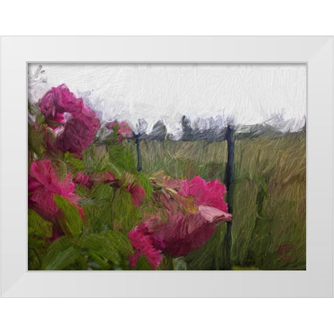 Monet View White Modern Wood Framed Art Print by Butcher, Sarah