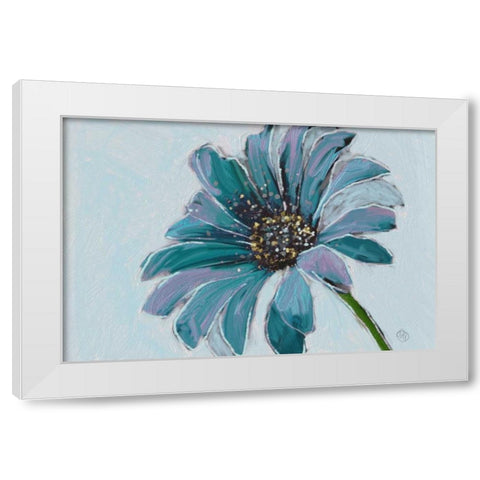 Daisy Crazy 2 White Modern Wood Framed Art Print by Butcher, Sarah