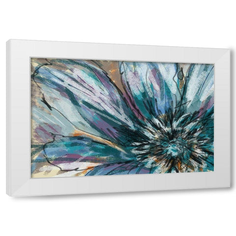 Shifting Flower White Modern Wood Framed Art Print by Butcher, Sarah