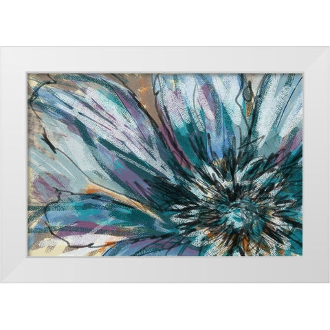 Shifting Flower White Modern Wood Framed Art Print by Butcher, Sarah