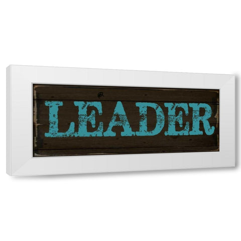 LEADER 2 White Modern Wood Framed Art Print by Greene, Taylor
