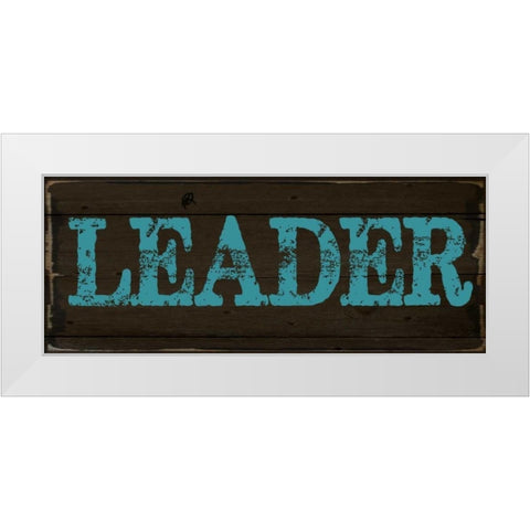 LEADER 2 White Modern Wood Framed Art Print by Greene, Taylor