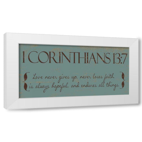 I CAN DO ALL THINGS F White Modern Wood Framed Art Print by Greene, Taylor