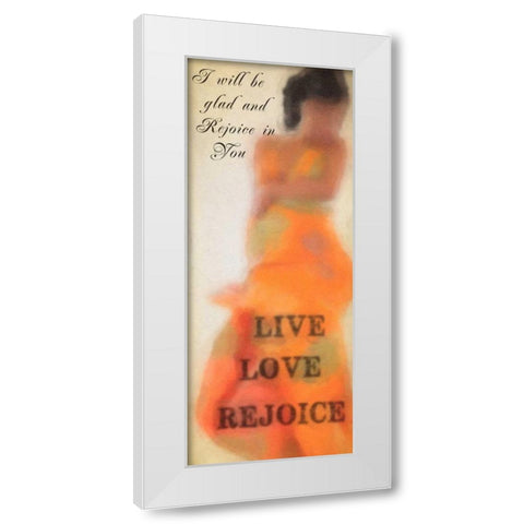 Rejoice White Modern Wood Framed Art Print by Greene, Taylor