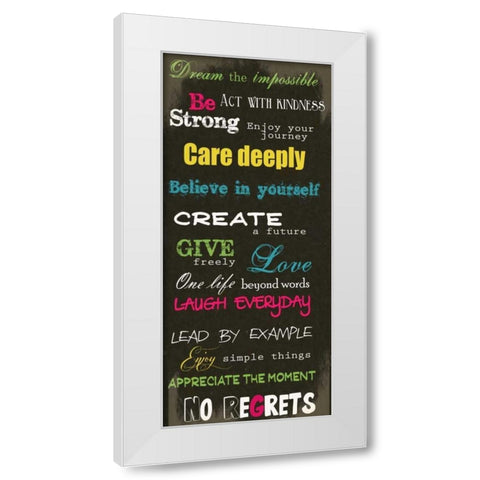 Dream Impossible White Modern Wood Framed Art Print by Greene, Taylor