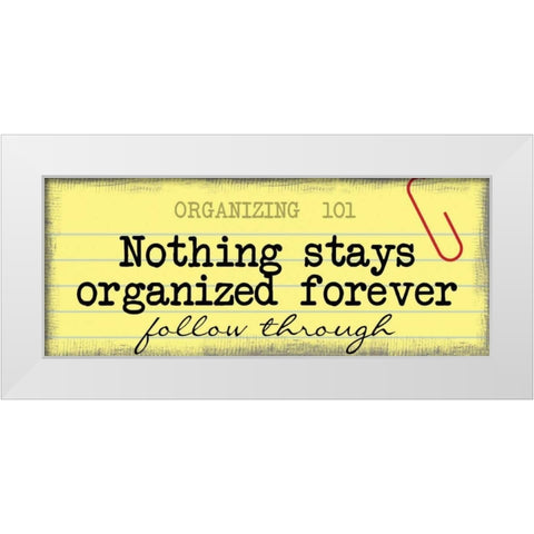 Follow Through White Modern Wood Framed Art Print by Greene, Taylor