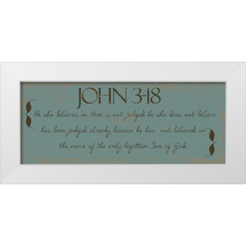 SON OF GOD White Modern Wood Framed Art Print by Greene, Taylor