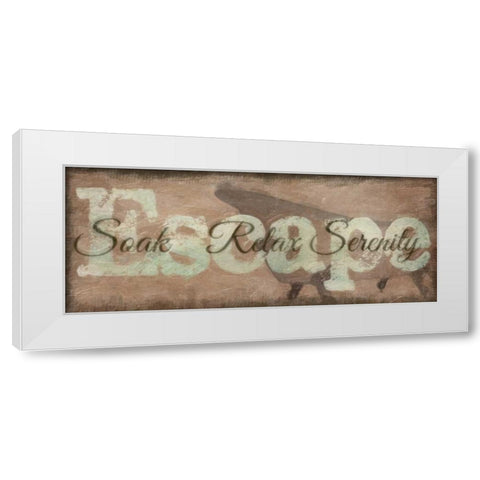 Escape White Modern Wood Framed Art Print by Greene, Taylor