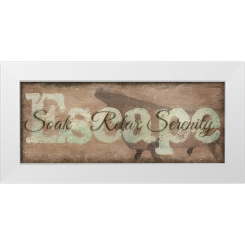 Escape White Modern Wood Framed Art Print by Greene, Taylor