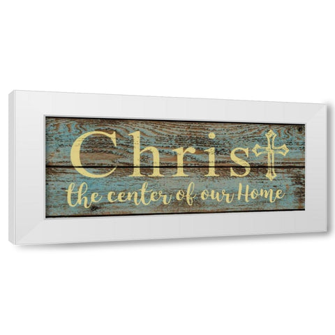 Christ Center White Modern Wood Framed Art Print by Greene, Taylor