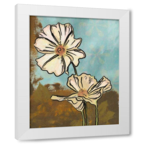 STYLIZED FLORAL I White Modern Wood Framed Art Print by Greene, Taylor