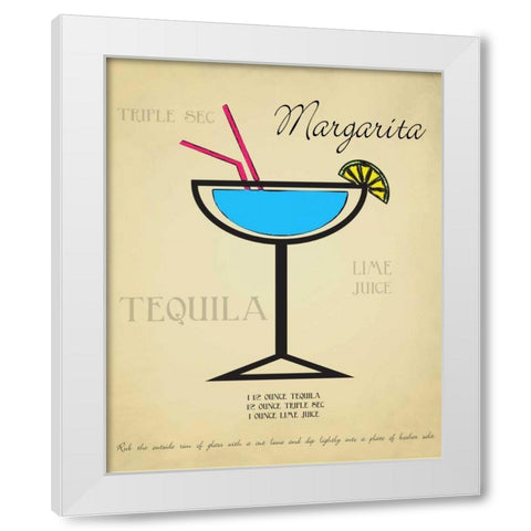 Margarita White Modern Wood Framed Art Print by Greene, Taylor