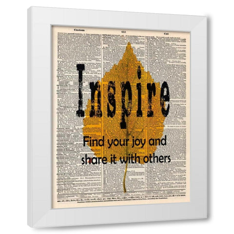 INSPIRE White Modern Wood Framed Art Print by Greene, Taylor