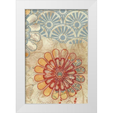 FLORA TRANCE V White Modern Wood Framed Art Print by Greene, Taylor