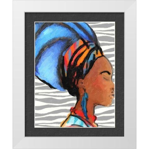 Ebony Beauty II White Modern Wood Framed Art Print by Greene, Taylor