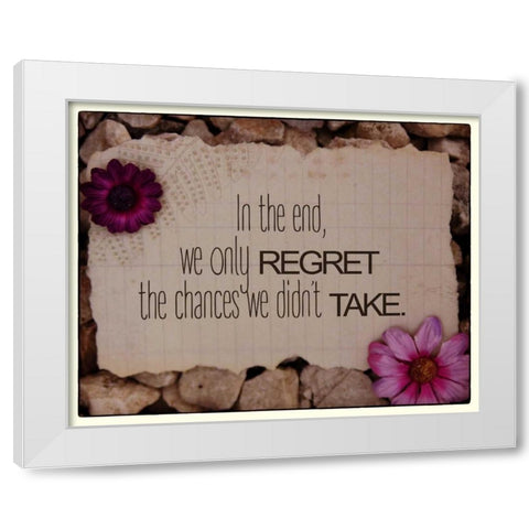 In The End White Modern Wood Framed Art Print by Greene, Taylor
