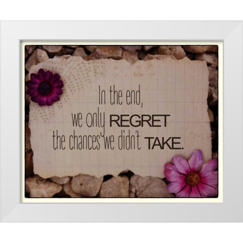 In The End White Modern Wood Framed Art Print by Greene, Taylor