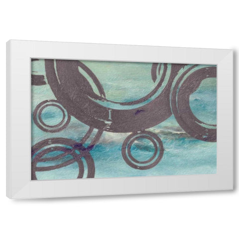 Cement Rings White Modern Wood Framed Art Print by Greene, Taylor
