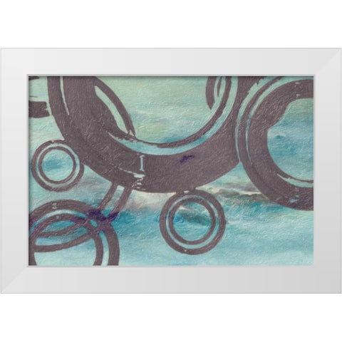 Cement Rings White Modern Wood Framed Art Print by Greene, Taylor