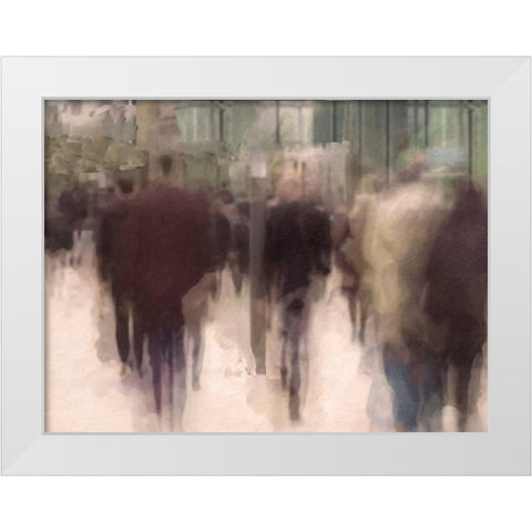 City Life White Modern Wood Framed Art Print by Greene, Taylor