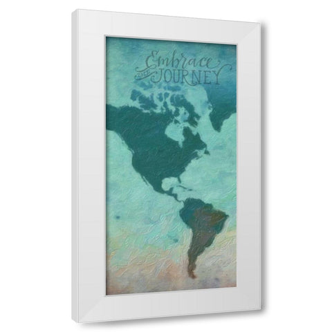 Destinations 2 White Modern Wood Framed Art Print by Greene, Taylor