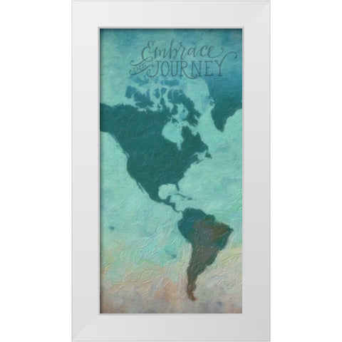 Destinations 2 White Modern Wood Framed Art Print by Greene, Taylor