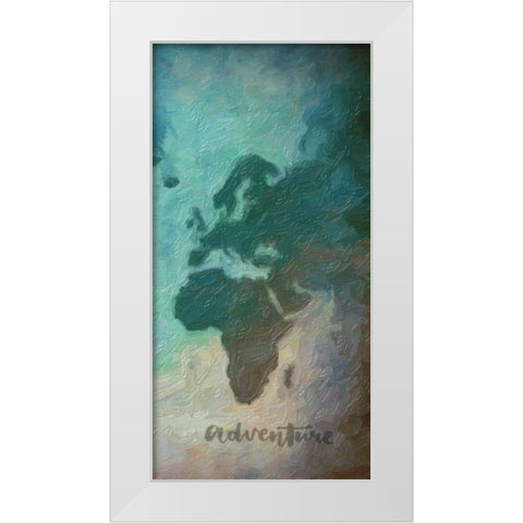 Destinations 3 White Modern Wood Framed Art Print by Greene, Taylor