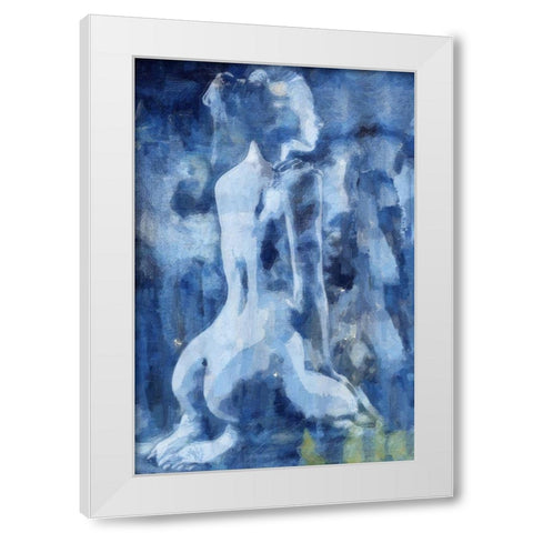 Solitude White Modern Wood Framed Art Print by Greene, Taylor