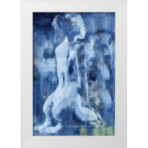 Solitude White Modern Wood Framed Art Print by Greene, Taylor