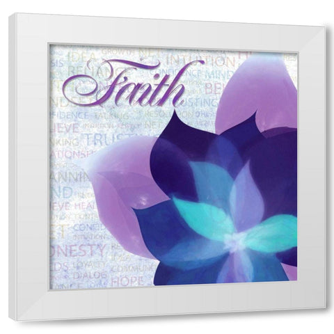 Watercolor Faith White Modern Wood Framed Art Print by Greene, Taylor