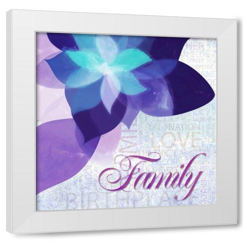 Watercolor Family White Modern Wood Framed Art Print by Greene, Taylor