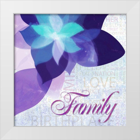 Watercolor Family White Modern Wood Framed Art Print by Greene, Taylor