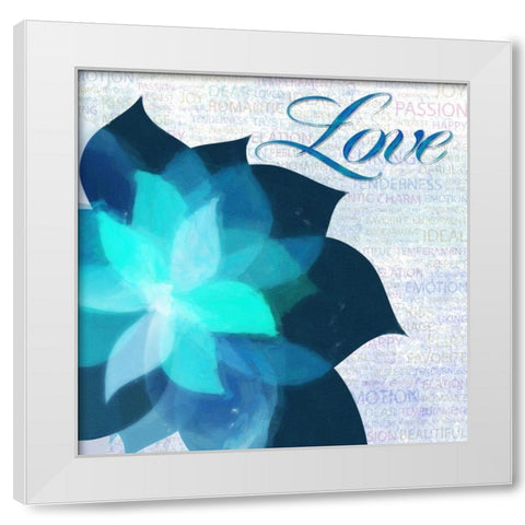 Watercolor Love White Modern Wood Framed Art Print by Greene, Taylor