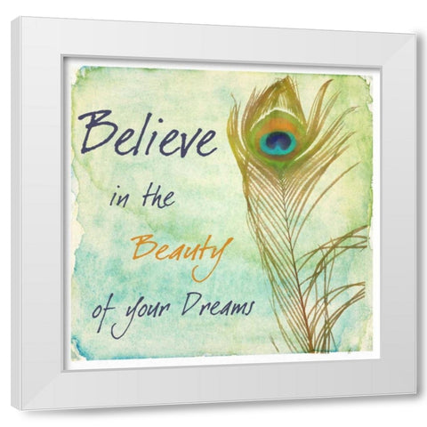 Beauty White Modern Wood Framed Art Print by Greene, Taylor