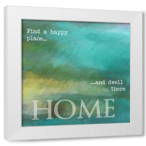 HOME White Modern Wood Framed Art Print by Greene, Taylor