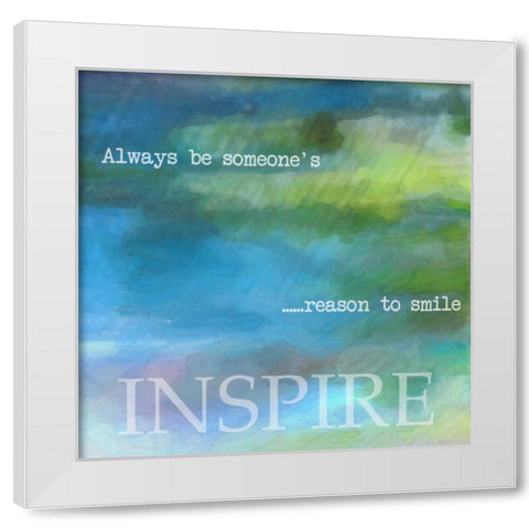 INSPIRE White Modern Wood Framed Art Print by Greene, Taylor