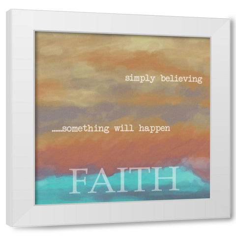 SIMPLY FAITH White Modern Wood Framed Art Print by Greene, Taylor