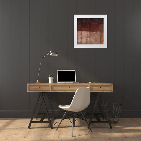 KINESIS RED II White Modern Wood Framed Art Print by Greene, Taylor