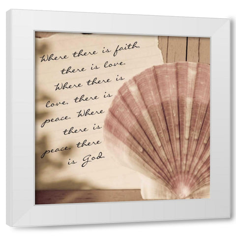 Shell 2 White Modern Wood Framed Art Print by Greene, Taylor