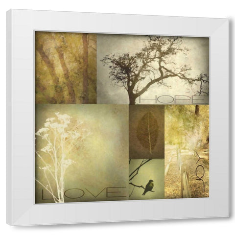 TREES White Modern Wood Framed Art Print by Greene, Taylor
