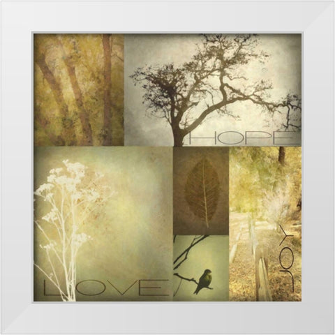 TREES White Modern Wood Framed Art Print by Greene, Taylor