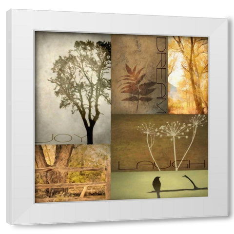 TREES 2 White Modern Wood Framed Art Print by Greene, Taylor