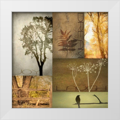 TREES 2 White Modern Wood Framed Art Print by Greene, Taylor