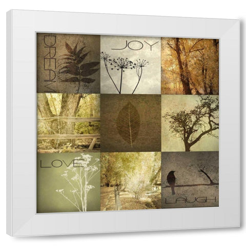 SILHOUTTE BEAUTY 9 PATCH 2 White Modern Wood Framed Art Print by Greene, Taylor
