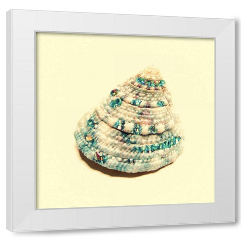 Jeweled Shell 2 White Modern Wood Framed Art Print by Greene, Taylor