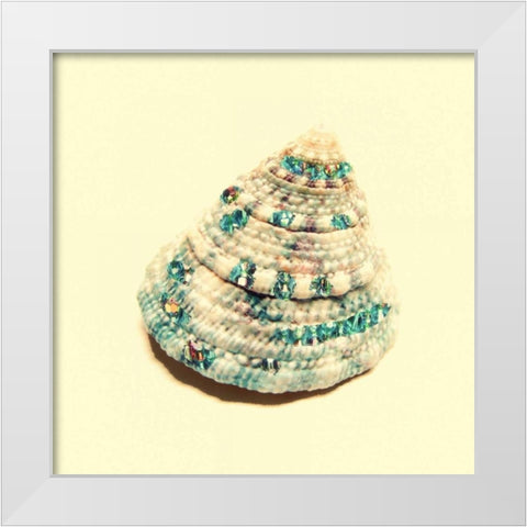 Jeweled Shell 2 White Modern Wood Framed Art Print by Greene, Taylor