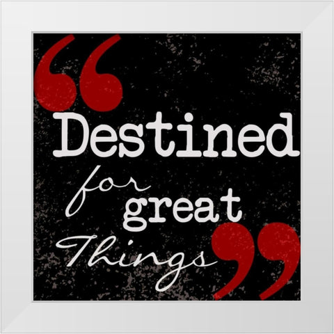 Destined White Modern Wood Framed Art Print by Greene, Taylor